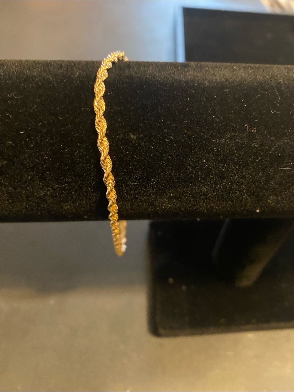 Gold Twisted Rope Bangle Bracelet - Women Jewelry